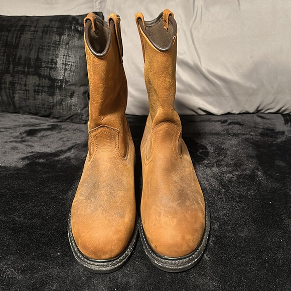 Red Wing Men’s Worx Truss Steel-Toed Waterproof Leather Boots, NEW, Size 11 WW - Picture 3 of 10